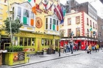 La celebre via del Temple Bar, a Dublino